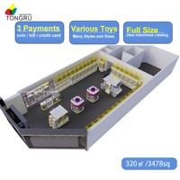 Machine à griffes de 32,5 m² pour centre de divertissement populaire, machine d'arcade commerciale à monnayeur à fort potentiel de profit, mini-machine à griffes avec logo personnalisé