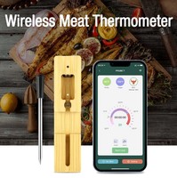 Penjualan terlaris koneksi langsung dengan Probe Smart Bluetooth nirkabel Digital dapur memasak daging Grill termometer