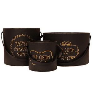 Venta al por mayor, personalizado, <span class=keywords><strong>compra</strong></span> a granel, sombrero de ropa blanco decorativo, embalaje de regalo, cartón, cajas de papel Mache redondo de círculo pequeño - Product Image 3