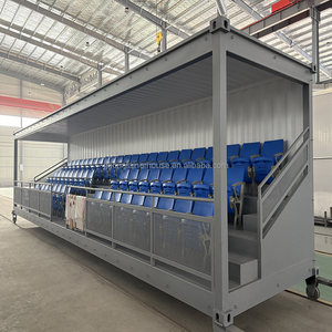 Tribuna Portátil de Acero Prefabricada con Asientos Plegables para Campos Deportivos Escolares - Product Image 2