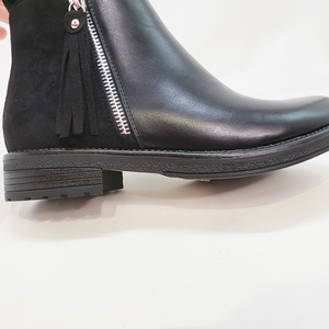 Stivali da donna ultimi stivali <span class=keywords><strong>Chelsea</strong></span> da donna all'ingrosso scarpe alla caviglia <span class=keywords><strong>con</strong></span> <span class=keywords><strong>tacco</strong></span> basso <span class=keywords><strong>con</strong></span> cerniera laterale - Product Image 3