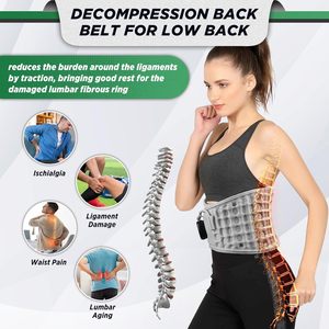 Cintura di Decompressione con Luce Rossa e Riscaldamento, Massaggiatore Lombare <span class=keywords><strong>Gonfiabile</strong></span>, Supporto Spinale per Uomo e <span class=keywords><strong>Donna</strong></span> - Product Image 4