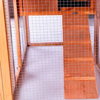 Poulailler en bois bon marché pour poules pondeuses avec toit en sable de couleur imperméable