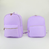 Sac banane en nylon avec fermeture éclair, série Lavande Stoney Clover, pochette cosmétique en PVC, sacs à déjeuner, sac à dos, style européen, imperméable, grande taille