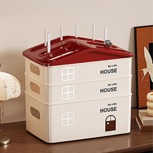 <span class=keywords><strong>Caja</strong></span> de Almacenamiento Multifuncional Rectangular de Plástico Moderno con Diseño Desmontable, Construcción Moldeada por Inyección, Gestión de Cables - Product Image 1