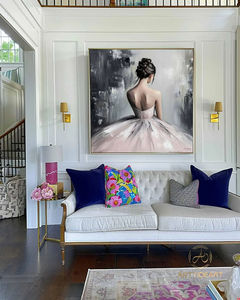 Stampa su Tela di <span class=keywords><strong>Ballerina</strong></span> Astratta, Arte Murale Moderna di Balletto - Product Image 5