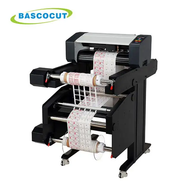 Bascocut-Blank Label Die Cutting Machine, Roll для Roll Sticker Cutter, Label Cutter