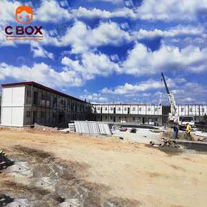 Cbox Vente en gros Bâtiments de bureau légers Projet Département Camp minier modulaire avec toilettes Maison préfabriquée détachable en conteneur - Product Image 1