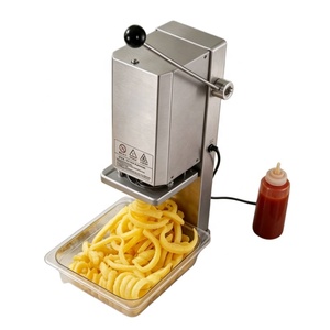 Coupe-<span class=keywords><strong>frites</strong></span> torsadées électriques commerciales, machine à découper les pommes de terre et les carottes en bâtonnets <span class=keywords><strong>pour</strong></span> utilisation en stand - Product Image 3