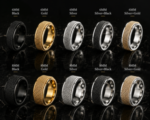Anillo Giratorio de Malla Tejida de Acero Inoxidable 316L <span class=keywords><strong>JLM</strong></span> Direct Supply para Hombres y Mujeres, Joyería Sensorial Antiestrés - Product Image 6