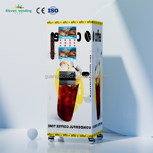 Automatic Bean Grinder Coffee Vending Machine Hot & Cold Beverages Fresh Brew Self-Service for Office or Shop