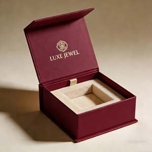 Boîtes d'emballage cosmétiques magnétiques de luxe, boîtes rigides en carton pour montres et bijoux, recyclables, finition brillante/mate - Product Image 4