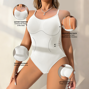 Hbc Strappy trở lại liền mạch của phụ nữ bodysuit Tummy kiểm soát bán buôn biểu tượng tùy chỉnh Shapewear giảm béo cho hàng ngày và ăn mặc mặc - Product Image 4