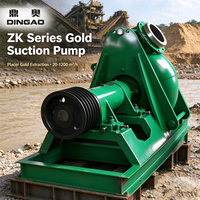 Pompe d'aspiration d'or DINGAO série ZK 20-1200 M³/h à haute efficacité et longue durée de vie pour l'extraction d'or alluvionnaire