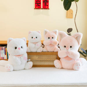 Thiết Kế Mới Fluffy Hồng Fox Thú Nhồi Bông Động Vật Hoang Dã Đồ Chơi Sang Trọng Đáng Yêu Mèo Đồ Chơi Sang Trọng Với PP Bông Kid Đồng Hành Búp Bê Căng Thẳng Cứu Trợ - Product Image 4