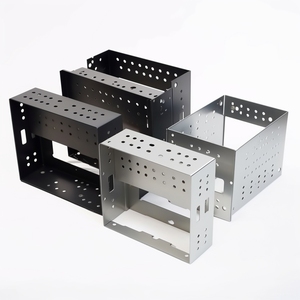 Boîtier électronique en acier galvanisé plié pour alimentation électrique et réseau, service OEM ODM personnalisé, fabricant d'usine - Product Image 1