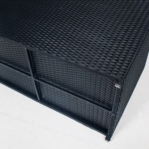 <span class=keywords><strong>Caja</strong></span> de Almacenamiento para Jardín de Alta Calidad y Duradera con Tapa, Gran Capacidad, Ratán PE - Product Image 6