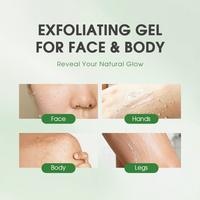 En stock, faible MOQ, gel exfoliant doux à l'acide mandélique, exfoliation quotidienne, nettoyage en profondeur pour tous types de peaux, sans cruauté envers les animaux