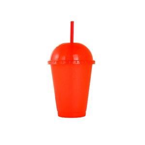 Factory Wholesale 500Ml Multi-Color PP Glitter <b>Straw</b> Cup Arched Lid Children's <b>Drinking</b> Cup Milk Tea Beverage Cup With <b>Straw</b> - Product Image 1