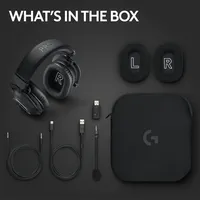 PRO X 2 Headset Gaming Nirkabel dengan Mikrofon, Driver Graphene 50mm, Mode Ganda Kabel+Nirkabel untuk Pembatalan Kebisingan Aktif 1.8m