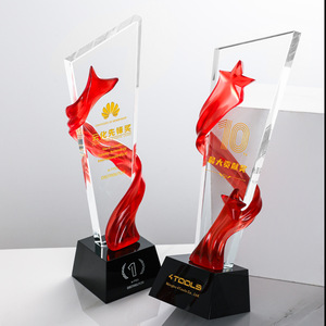 Trofeo de Cristal con Grabado Láser, Regalo Empresarial Duradero para Premios de Reuniones Anuales - Product Image 3