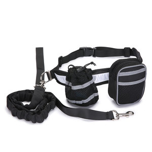 Hand Free Reflective Elastic <b>Pet</b> <b>Leash</b> Waist Bag Set Medium Breathable Adjustable Running Sports Dog Gear - Product Image 5