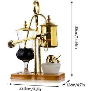 Logo personnalisé belge de luxe Royal Balance Siphon Théière à café Siphon pour la maison Type de verre Cafetière Filtre - Product Image 2