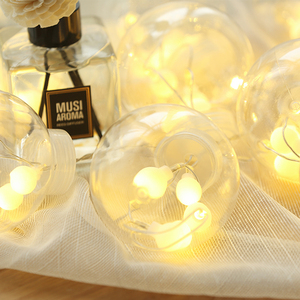 Fábrica al por mayor 138LED 8cm impermeable burbuja bola hielo LED cadena luces para decoración de bodas - Product Image 2