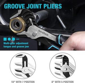 DuraTech Pliers Set Rolling Hand Cr-Ni Construction Joint Long Needle Nose Linesman Diagonal OEM - Product Image 6