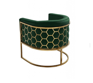 <span class=keywords><strong>Chaise</strong></span> de salle à manger <span class=keywords><strong>en</strong></span> <span class=keywords><strong>nid</strong></span> <span class=keywords><strong>d</strong></span>'<span class=keywords><strong>abeille</strong></span> dorée de luxe, <span class=keywords><strong>chaise</strong></span> de restaurant <span class=keywords><strong>en</strong></span> velours <span class=keywords><strong>en</strong></span> acier inoxydable pour la maison, l'hôtel, le restaurant - Product Image 5