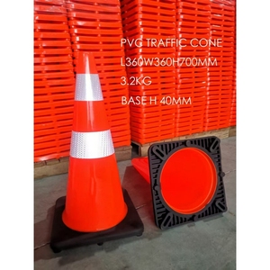 36 28 inch đường cao tốc an toàn hàng rào giao thông nón 70cm 90cm cảnh báo PVC phản quang khẩn cấp nón an toàn nón - Product Image 2