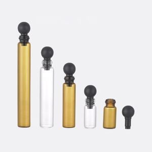 Premium 1ml 2ml 3ml Vidro Perfume Amostra Garrafas com Gold Cap e Caixa para Óleos Fragrance Luxo - Product Image 6