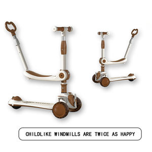 Bicicletta Scooter per bambini musica pieghevole metro alto 3-6 anni bambino Scooter può sedersi può far scorrere Yo Yo auto - Product Image 5