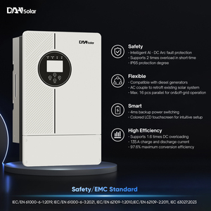 Inversor Solar Híbrido DAH Solar OEM ODM 500V PV 3kw 5kw 6kw <span class=keywords><strong>AC</strong></span>, 16 Paralelos, Monofásico, 6kw - Product Image 1