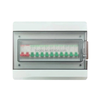 Caja DE DISTRIBUCIÓN DE disyuntores, cubierta de PC impermeable de plástico, caja de distribución de energía eléctrica
