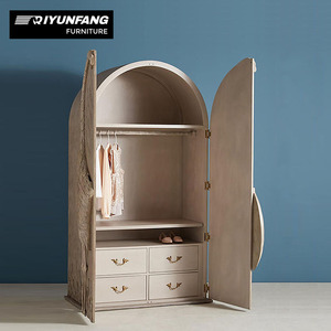 Sang trọng cổ rắn GỖ ĐÔI cửa tủ lưu trữ tủ quần áo cho phòng ngủ và phòng khách đồ nội thất nhà - Product Image 3