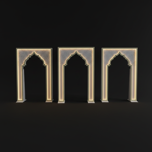 Hot Selling White <b>Pvc</b> Acrylic LED Light <b>Strip</b> Arch Wedding Arch Backdrop with Led Lights for Wedding Stage Decorations - Product Image 6