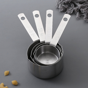 Food Grade Quality Stainless Steel <strong>Measuring</strong> <strong>Spoons</strong> and <strong>Measuring</strong> Cups Set of 4 Pieces - Product Image 3