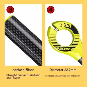 Poignées antidérapantes en plastique pour guidon de vélo, support auxiliaire de corne de vache, poignée de vélo, 1 paire - Product Image 4