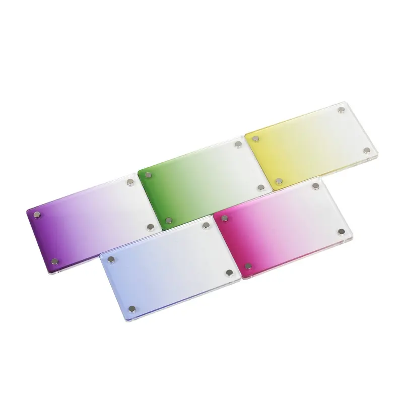 Cadre de support de Photo magnétique de réfrigérateur Transparent pour film Instax Mini