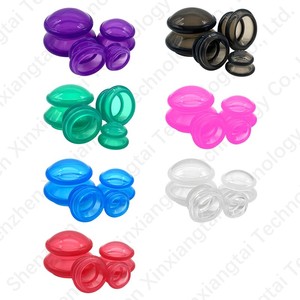 4 buah cangkir bekam Badan/Mata/wajah kustom, untuk perawatan kesehatan Anti selulit dan selulit - Product Image 1
