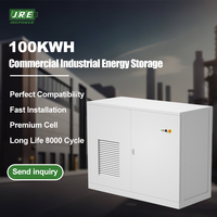 Batterie de stockage d'énergie commerciale LiFePO4 haute capacité 100 kWh à refroidissement par air - Armoire de batterie hors réseau 8000 cycles 10 ans de garantie