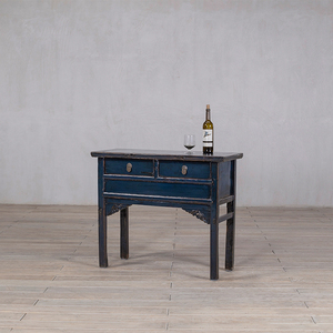 <span class=keywords><strong>Console</strong></span> en bois d'orme recyclé vintage faite à la main avec tiroirs, style traditionnel, <span class=keywords><strong>meuble</strong></span> de salon - Product Image 3