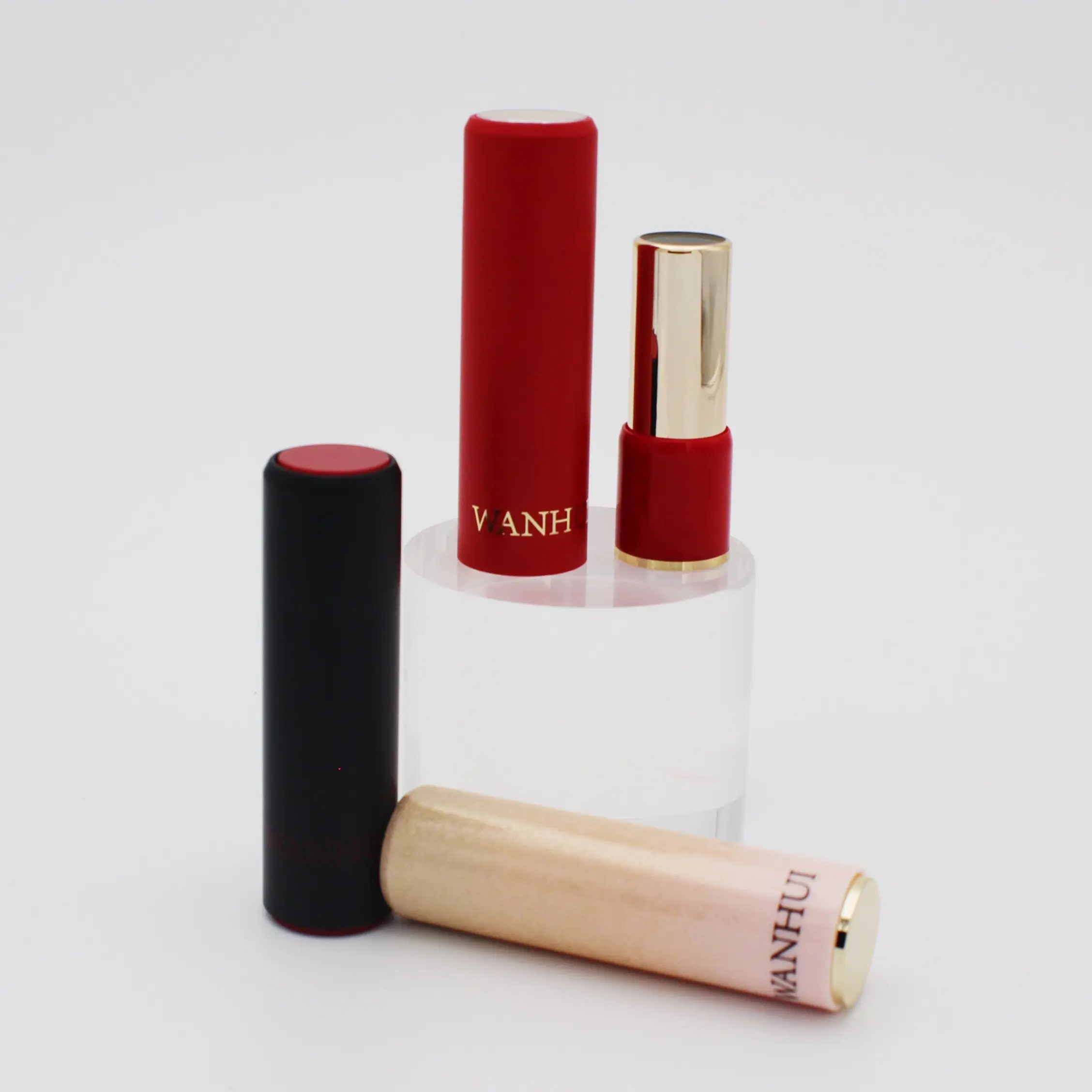 Wholesale Lipstick Tubes Custom Private Label Round Luxury High Quality Empty Lipstick Tube