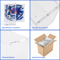 Boîte de présentation magnétique en acrylique transparente anti-UV pour Elite Trainer Box (ETB) et protecteur de boosters PTCG, directement de l'usine