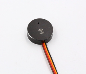 Module WiFi rond en alliage d'aluminium noir, connexion à 3 fils pour drones - Product Image 1