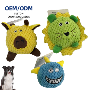 Giocattoli per Cani OEM ODM, Collezione Interattiva di Peluche Sonori e Masticabili, Giocattoli in Cotone per la Dentizione, Personalizzabili con Logo e Colore - Product Image 1