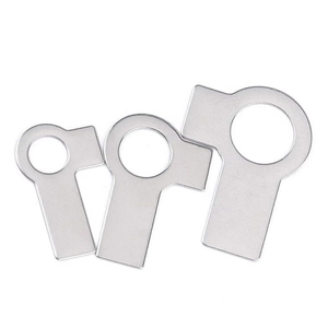 Arandelas de lengüeta de óxido negro de acero inoxidable/acero al carbono 304 con lengüeta larga y ala M3 M4 M5 M6 M8 M10 M12 M14 M16 GB855 - Product Image 1