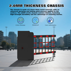 Hcw trong không khí tự động thẳng bùng nổ cổng rào cản thông minh hệ thống đỗ xe CW-KM05 kỹ sư lớp cán nguội thép mạ kẽm - Product Image 3