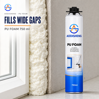 Mousse d'étanchéité PU imperméable en spray, monocomposant expansible, pour le remplissage des joints, la réparation des toits, des murs et des tuyaux